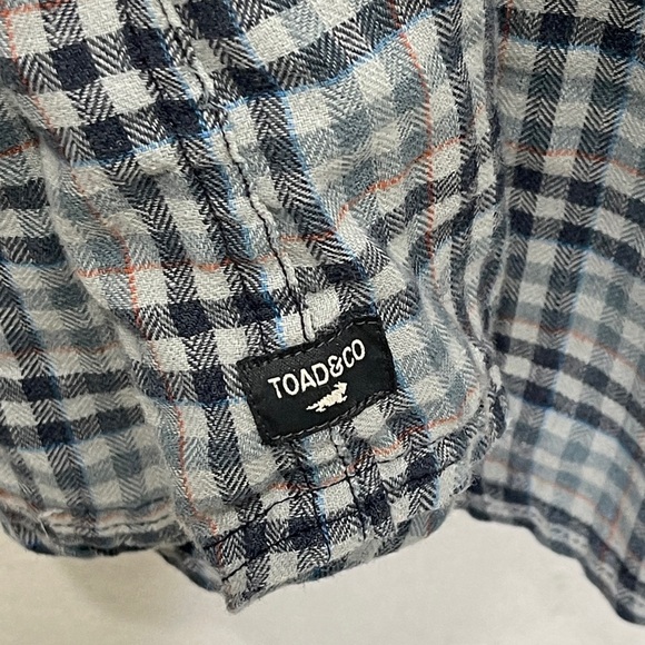Toad & Co Airsmyth Long Sleeve Plaid Lightweight Button Front Flannel Size XXL - Picture 7 of 9